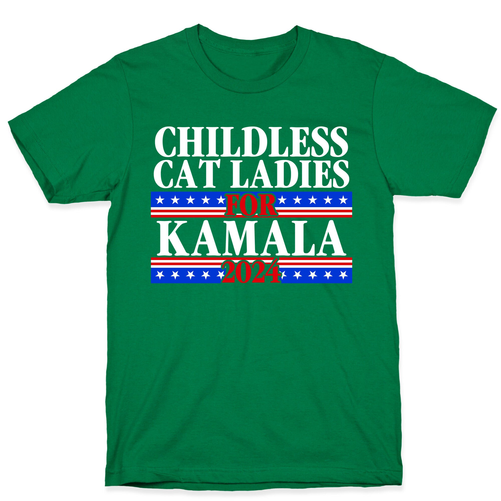 Patriotic Childless Cat Ladies for Kamala T-Shirt
